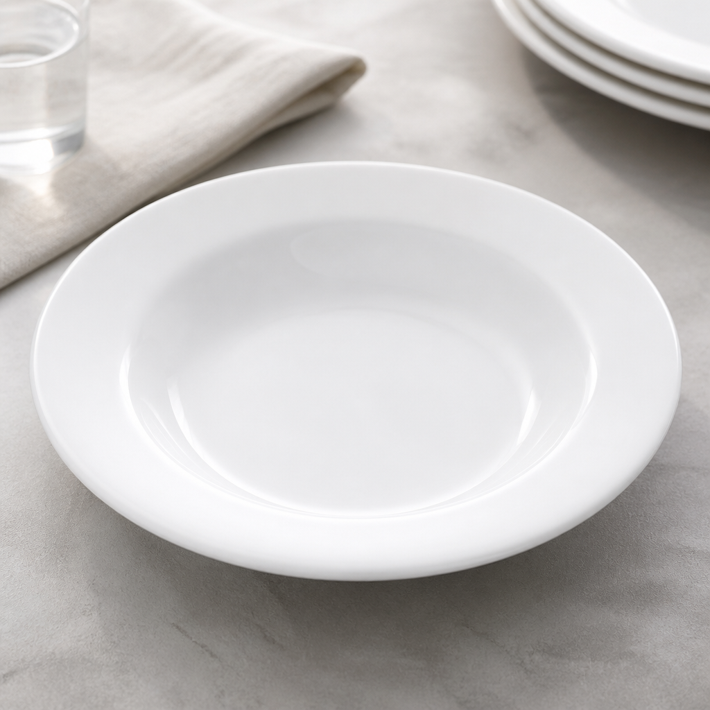 Commercial Porcelain Soup Plates 240mm 24 Pack