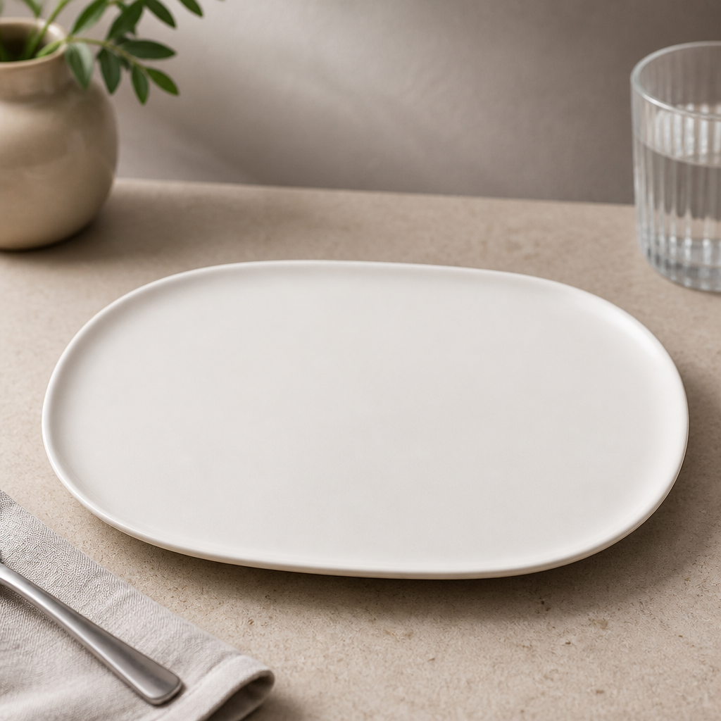 Commercial Moonstone Plates 190mm Porcelain 12 Pack