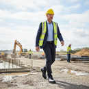 Premium Executive Safety Shoe - Oxford Style with Steel Toe Cap and Antistatic Sole for Industrial Use, Sizes 6-12