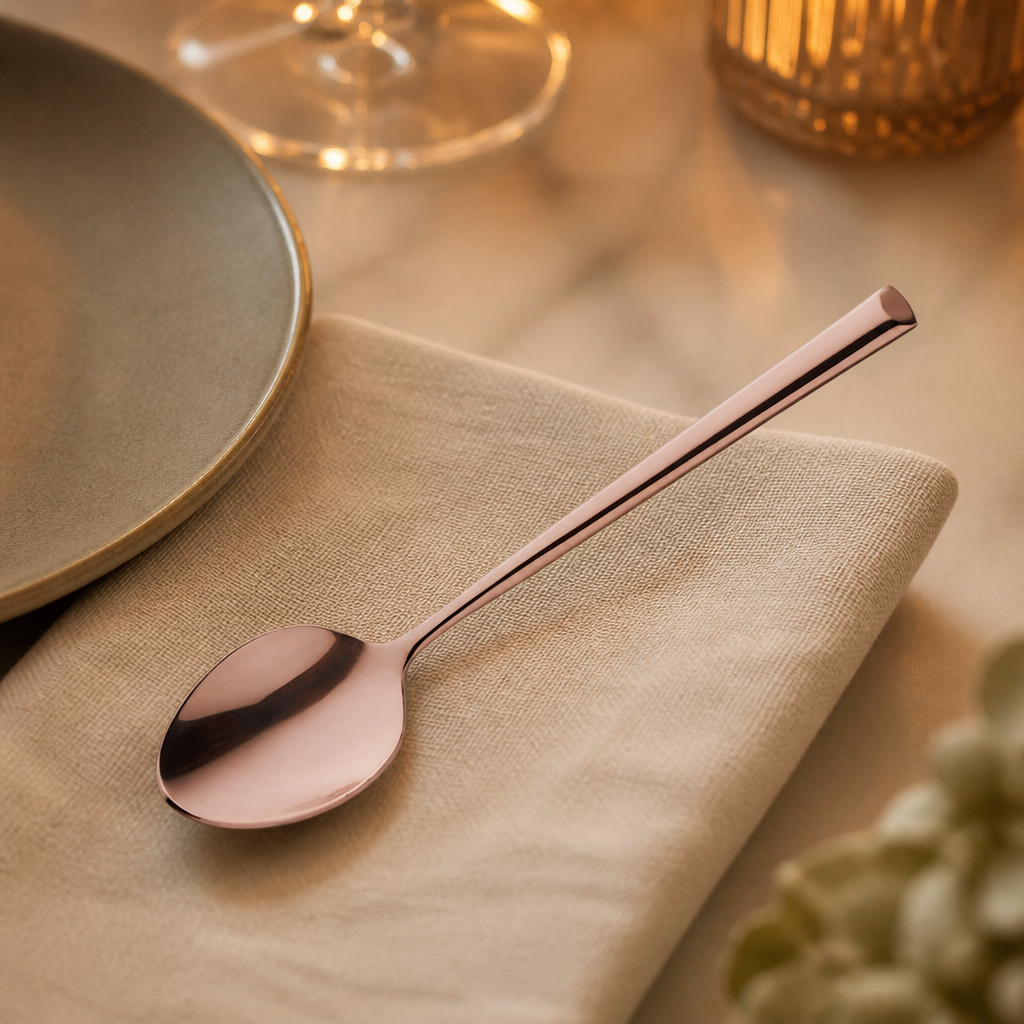 Copper Medium Teaspoons 12 Pack for commercial tableware