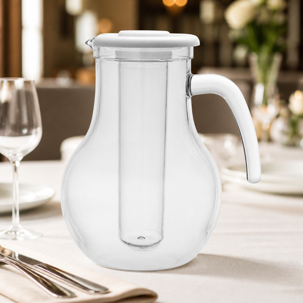 1600ml Commercial Plastic Jug With Cooling Tube for drinks