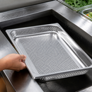 Commercial Stainless Steel Perforated Container 325x530mm