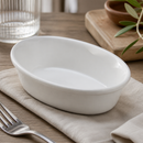 Commercial Oval Pie Bowls 161mm Porcelain 6 Pack