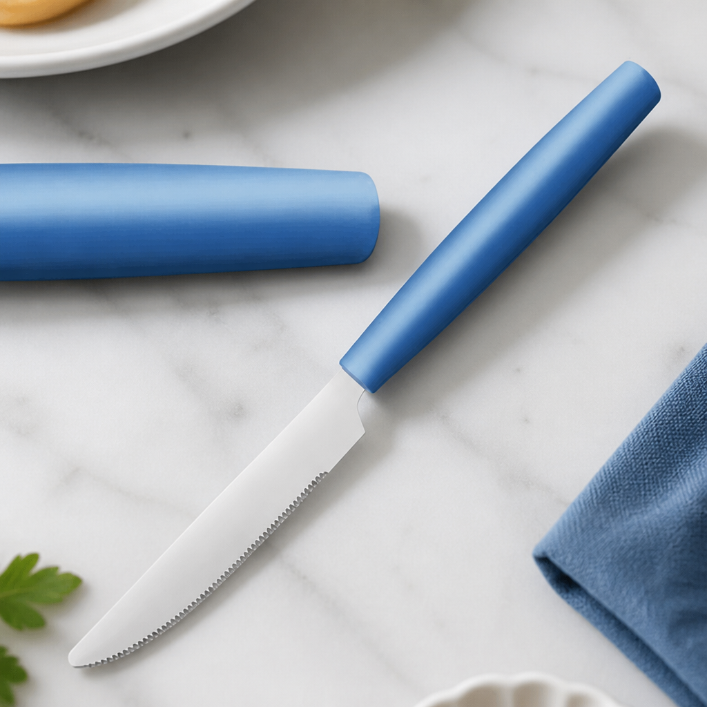 Commercial Table Knives Blue 12 Pack 223mm Length