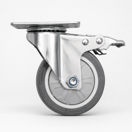 Commercial Floor Cupboard with 4" Braked Castors