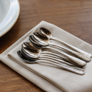 Commercial Dessert Spoons 12 Pack Hammered Effect Cutlery