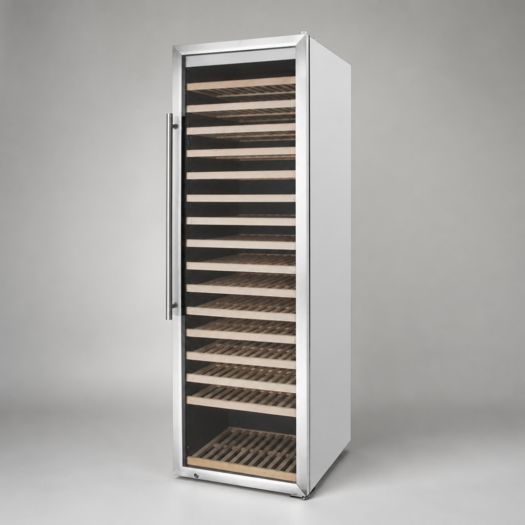 Commercial Wine Fridge 187 Bottle Capacity Stainless Steel