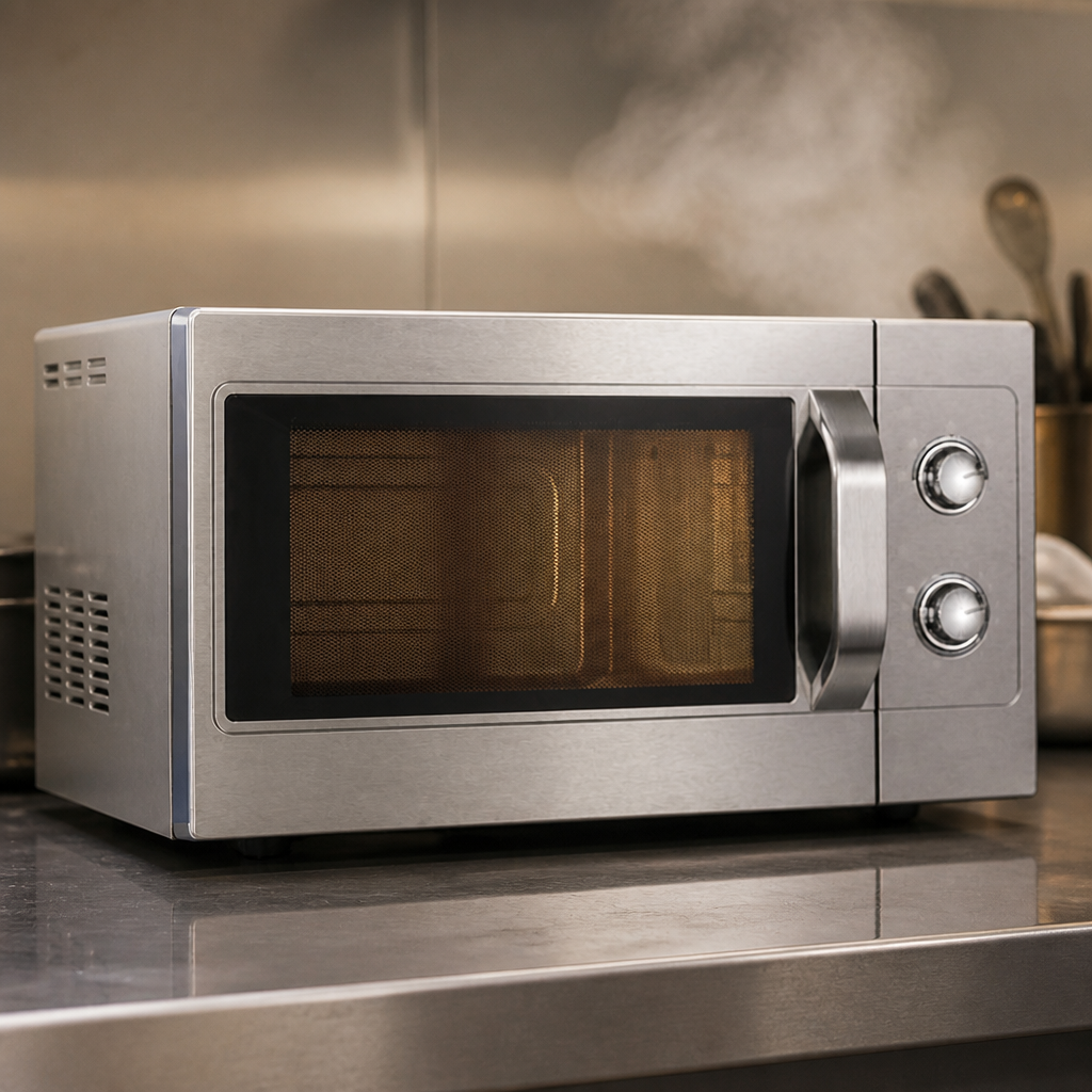 Commercial Manual Microwave 26Ltr 1100W Stainless Steel