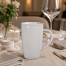 Commercial Whiteware Latte Mugs 400ml - 6 Pack Porcelain