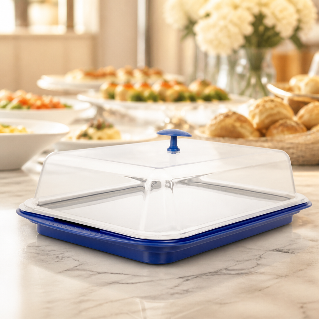 Chilled Server Display Tray with Clear Cover 430mm