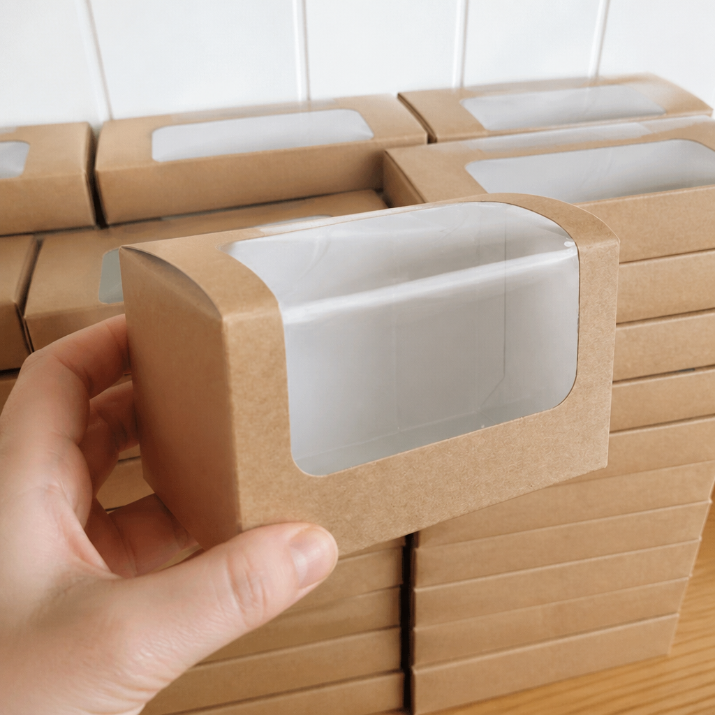 Compostable Kraft Sandwich Packs 500 Pack Takeaway Containers