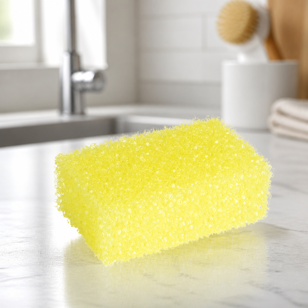 Commercial Dual Sponge Scourers 10 Pack for Kitchen Cleaning