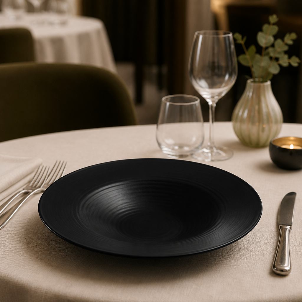 Commercial Vitrified Stoneware Deep Plates 293mm - 4 Pack