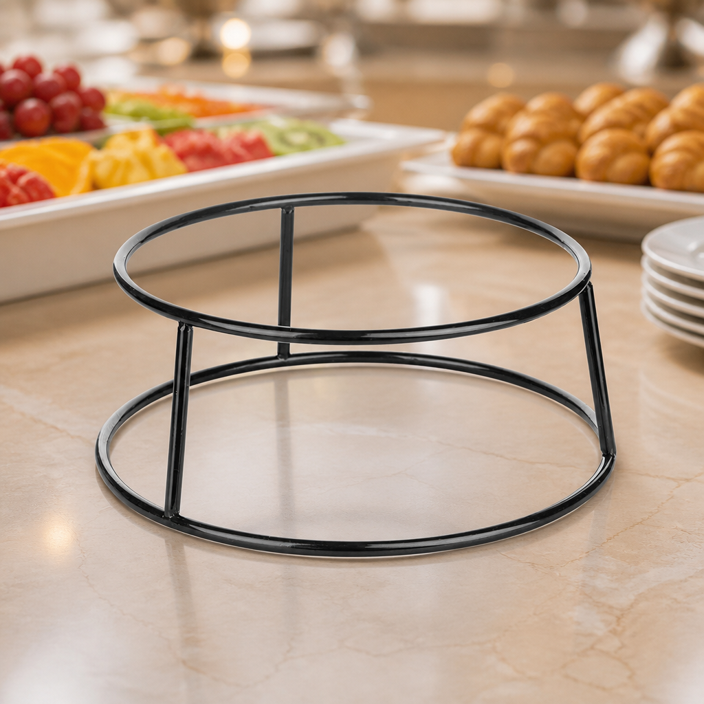 Commercial Non-Slip Multi-Round Riser Black 230x260x100mm