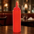 24oz Commercial Red Squeeze Sauce Bottle for Easy Dispensing