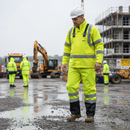 Premium Hi-Vis Yellow PU Overtrousers for Enhanced Visibility in All Conditions - High-Quality Professional Grade for Industrial and Commercial App...