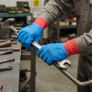 Premium Fully Coated Grip Natural Latex Gloves for Rough Object Handling with Excellent Tear and Abrasion Resistance