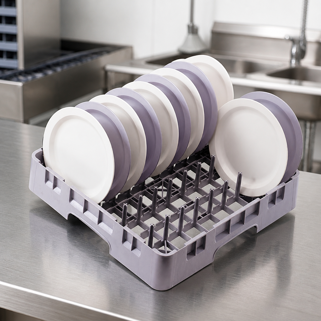 Commercial Plate and Bowl Peg Rack 500x500mm for Dishwashers