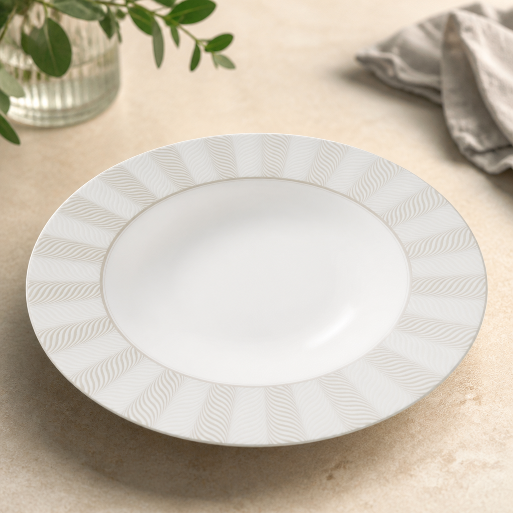 Commercial Large Rim Bowls 280mm for Upscale Dining 6 Pack