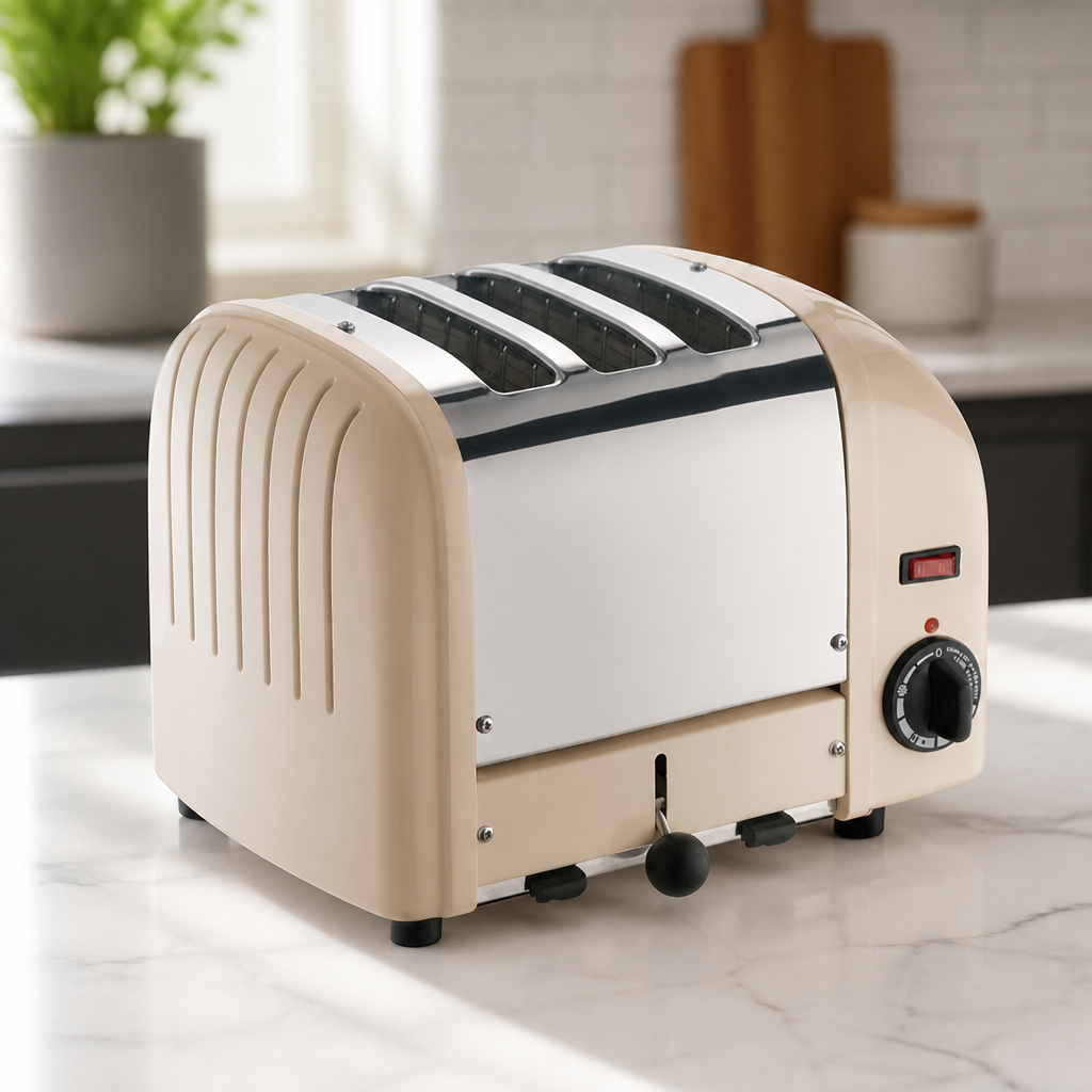 Commercial 3 Slice Toaster with Extra Wide Slots for Breads