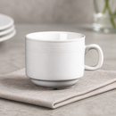 200ml Commercial Stacking Tea Cups Set for Catering 12 Pack