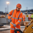 Premium High Visibility Zip Thru Microfleece Jacket with Elastic Cuffs and Side Pockets for Enhanced Comfort and Safety