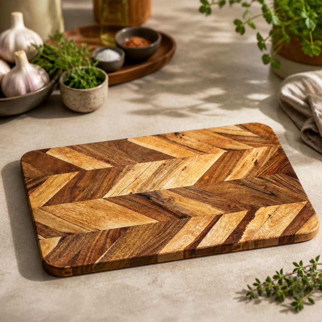 Medium Acacia Wood Chopping Board 455x305mm for commercial use