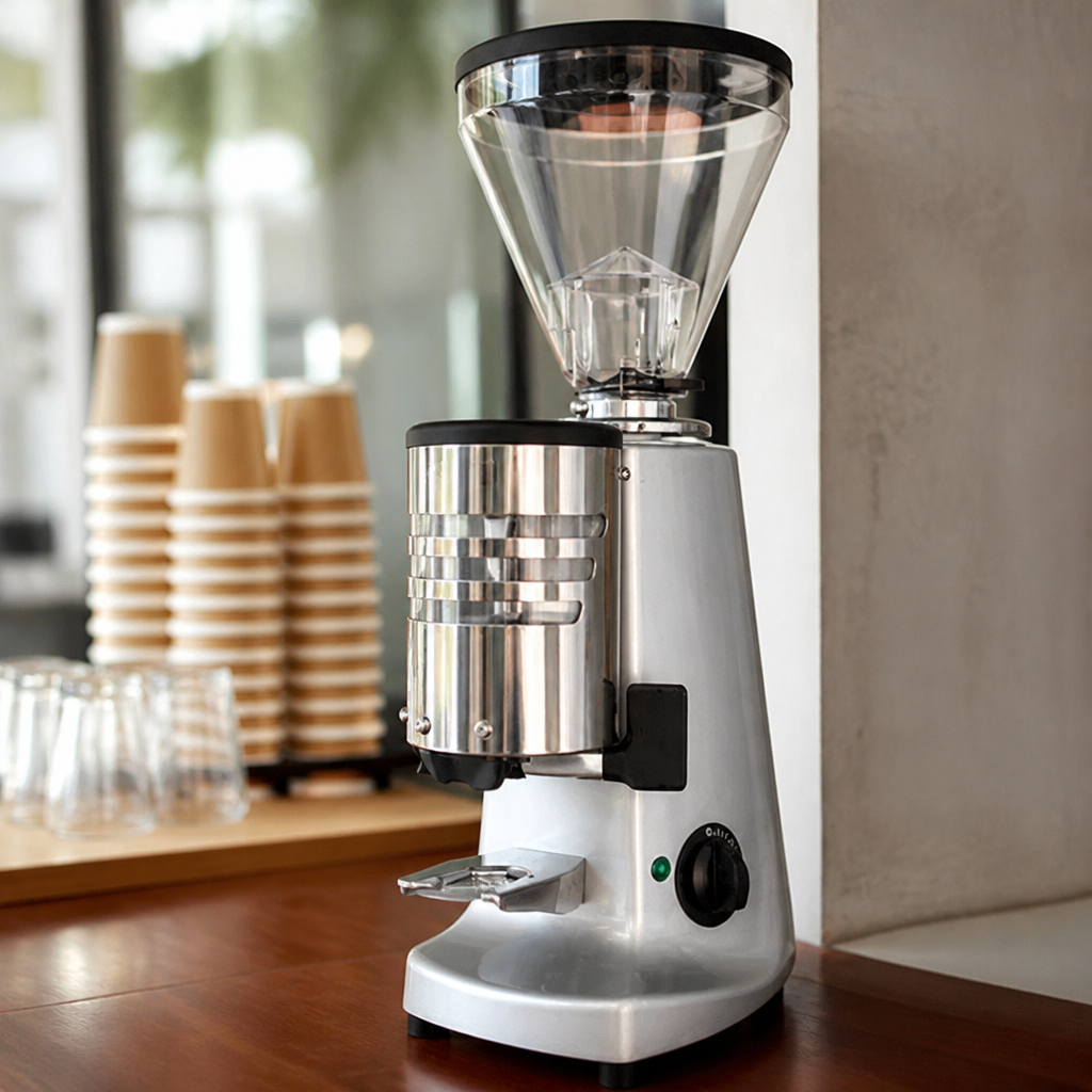 Commercial Coffee Grinder 1.2kg Capacity Timer Model