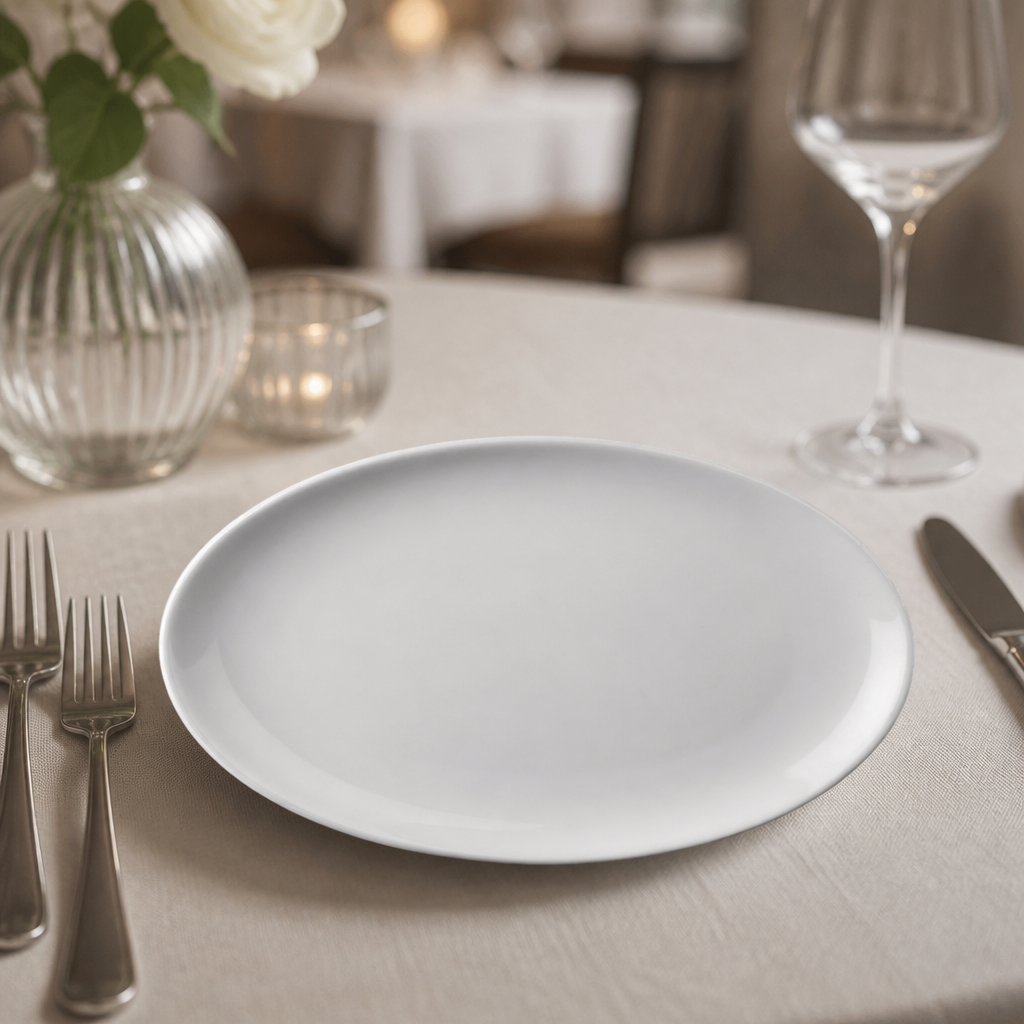 Commercial Oval Coupe Plates 254x197mm - 12 Pack