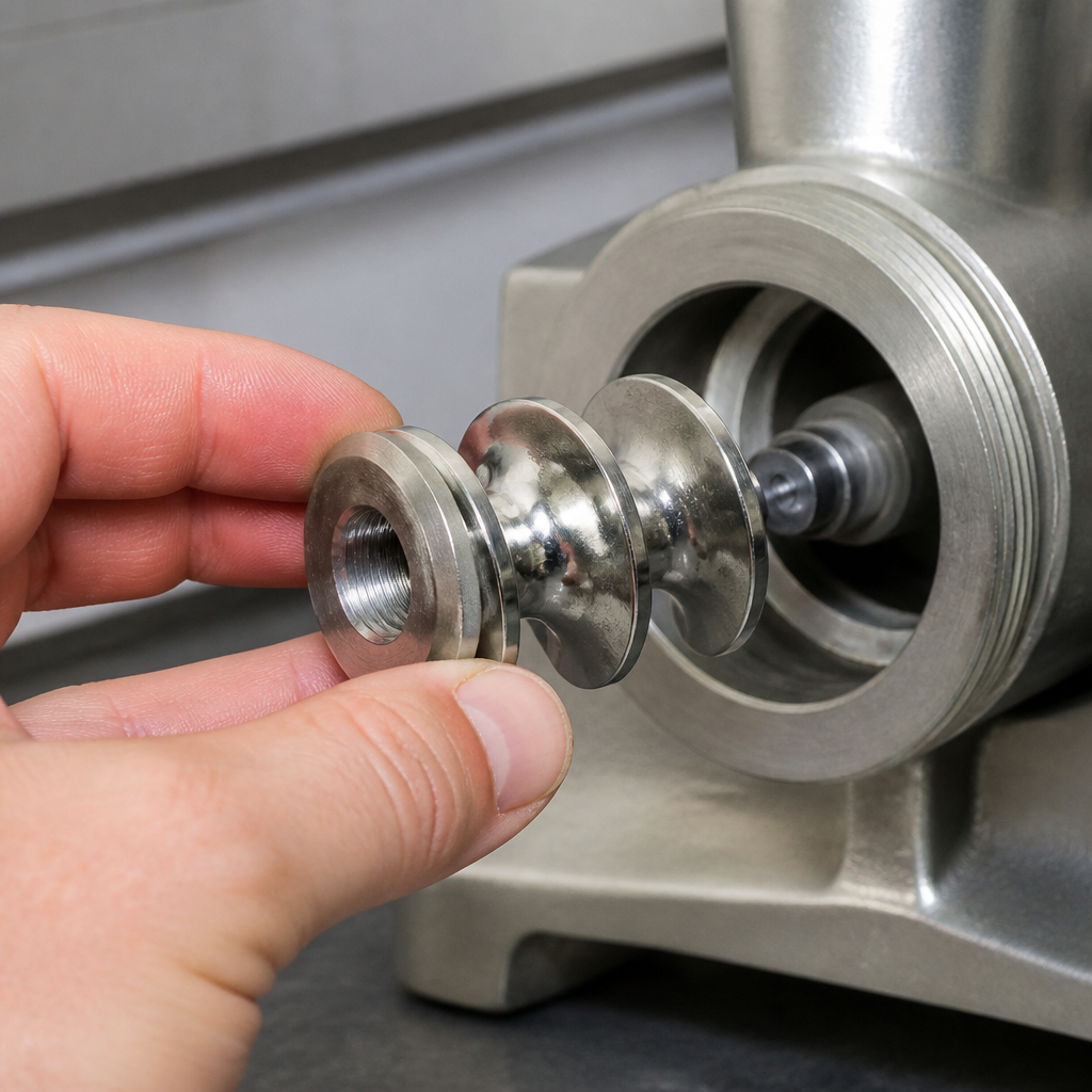 Commercial Mincer Spiral Propeller 304 Stainless Steel 110mm