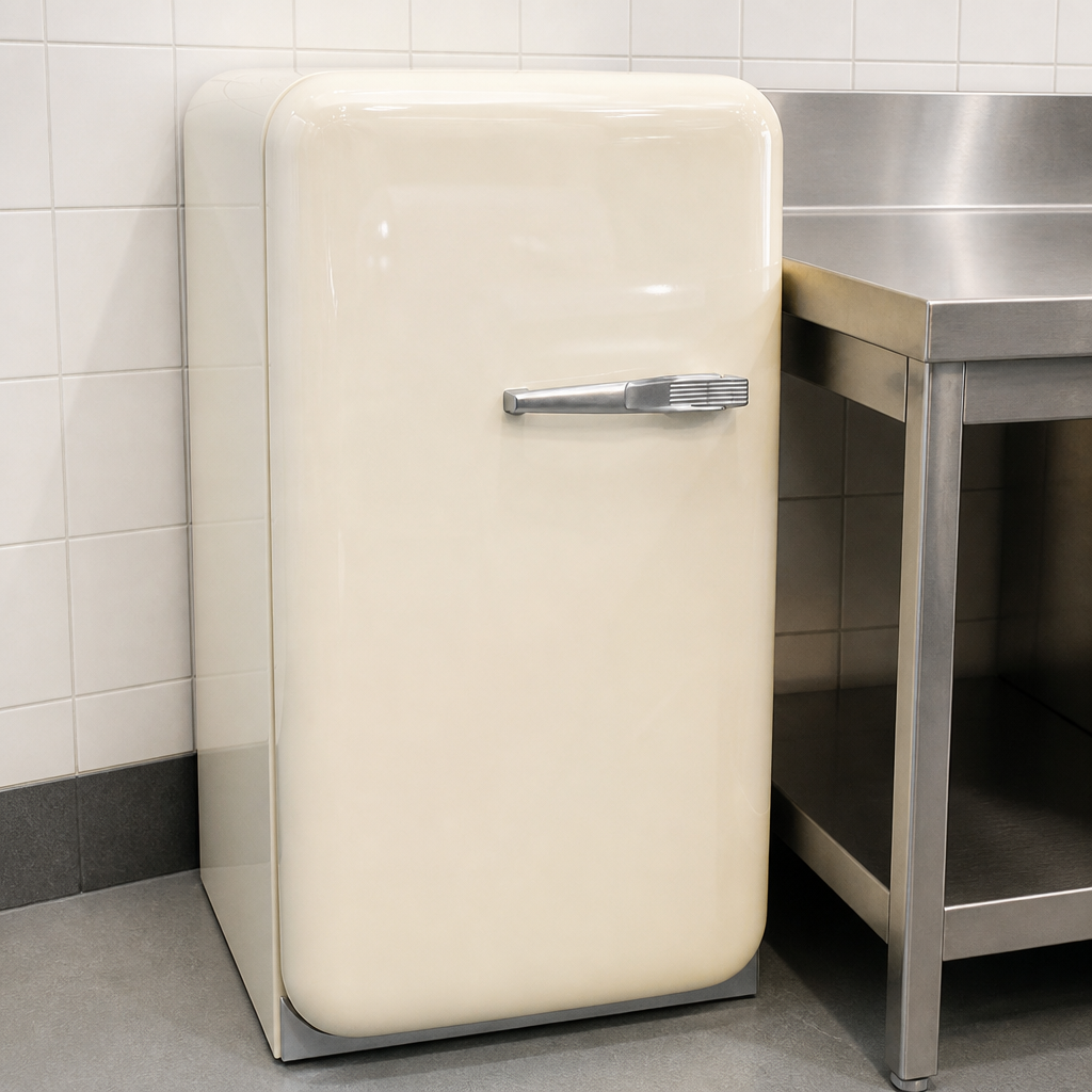 34L Commercial Under Counter Mini Bar Fridge in Cream Finish