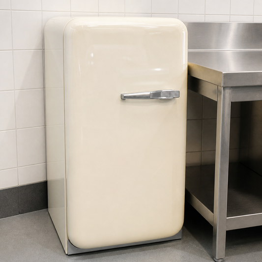 34L Commercial Under Counter Mini Bar Fridge Cream Finish