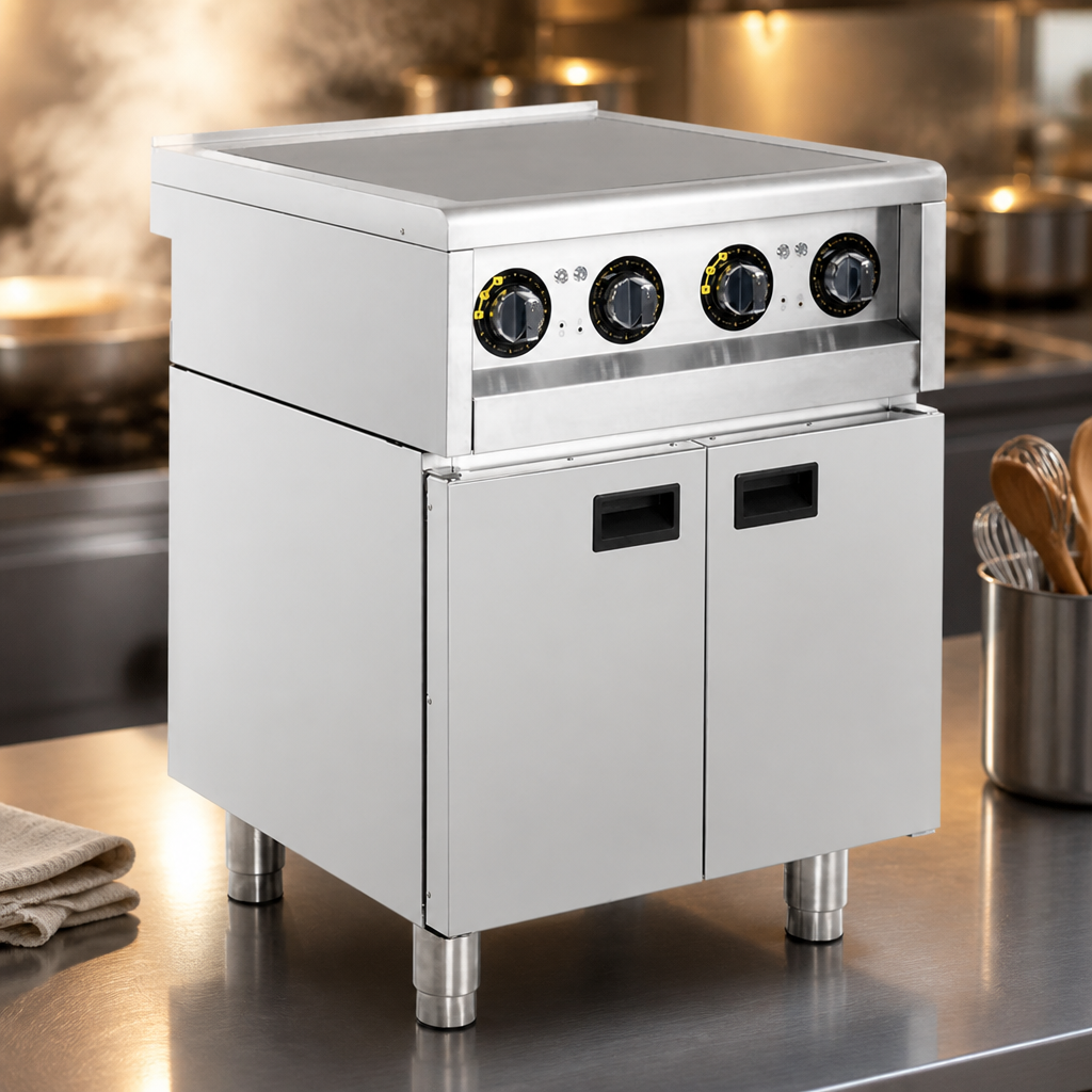 Commercial 4 Zone Freestanding Induction Hob 2x 3kW