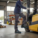 Premium ESD Rated Safety Trainer with Steel Toecap, Water-Repellent Leather, and Slip-Resistant Sole - Sizes 5-16