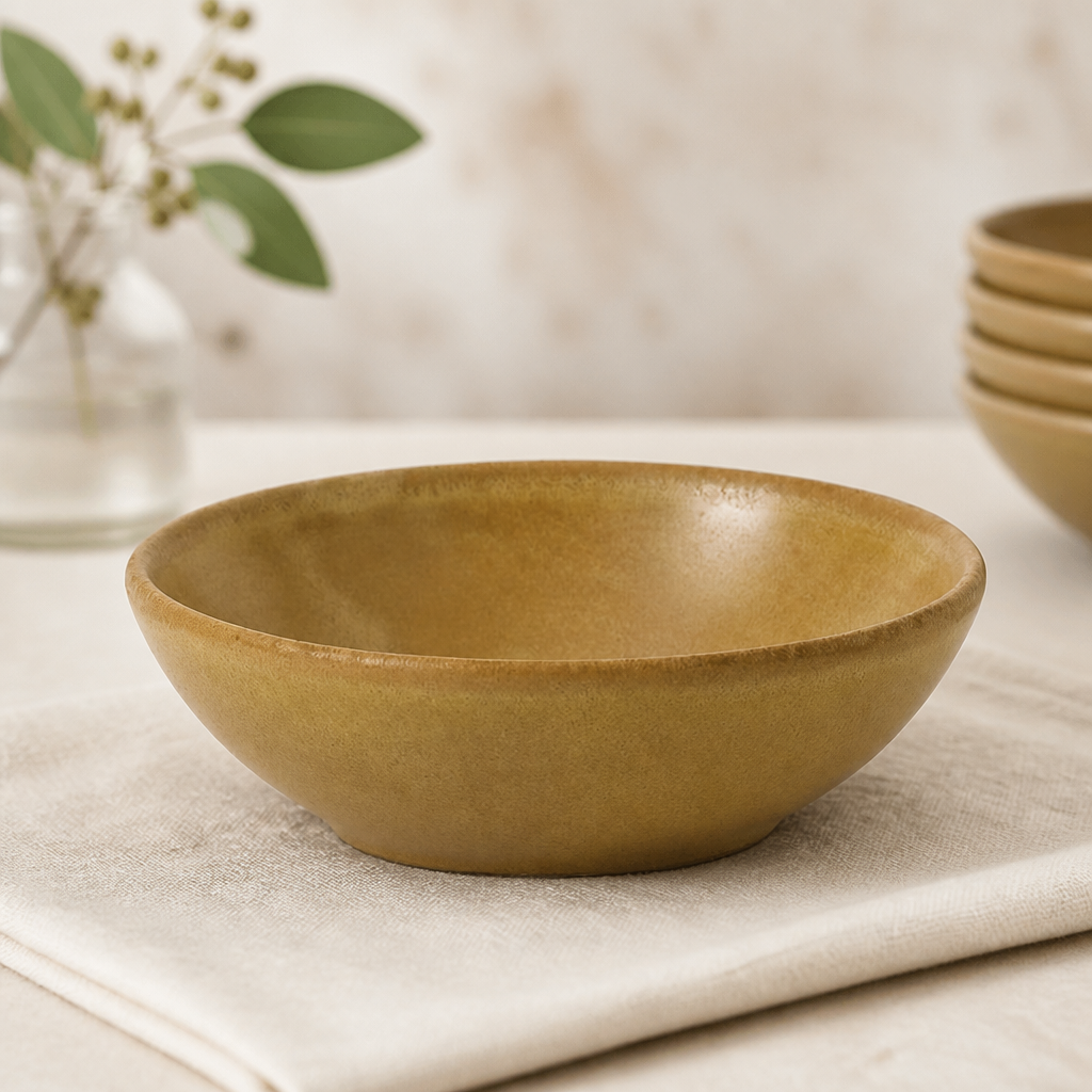 Commercial 9oz Super Vitrified Sand Shallow Bowls 12 Pack