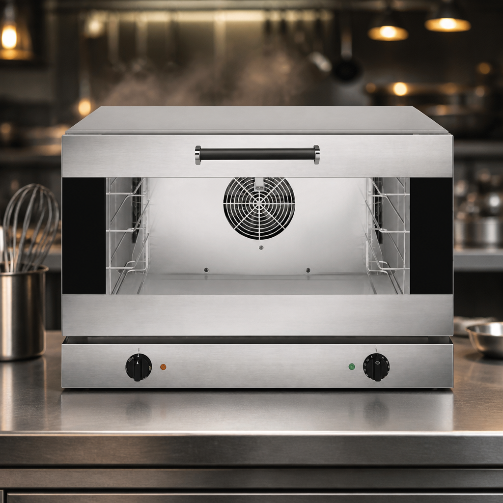Commercial 4 Tray Drop Down Door Convection Oven