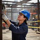 Premium Vented Helmet with 6 Point Harness and Slip Ratchet for Enhanced Comfort and Safety