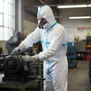 Premium Heavy Duty Breathable Coveralls with Overtaped Seams and Thumb Loops for Chemical Protection in Size 3XL