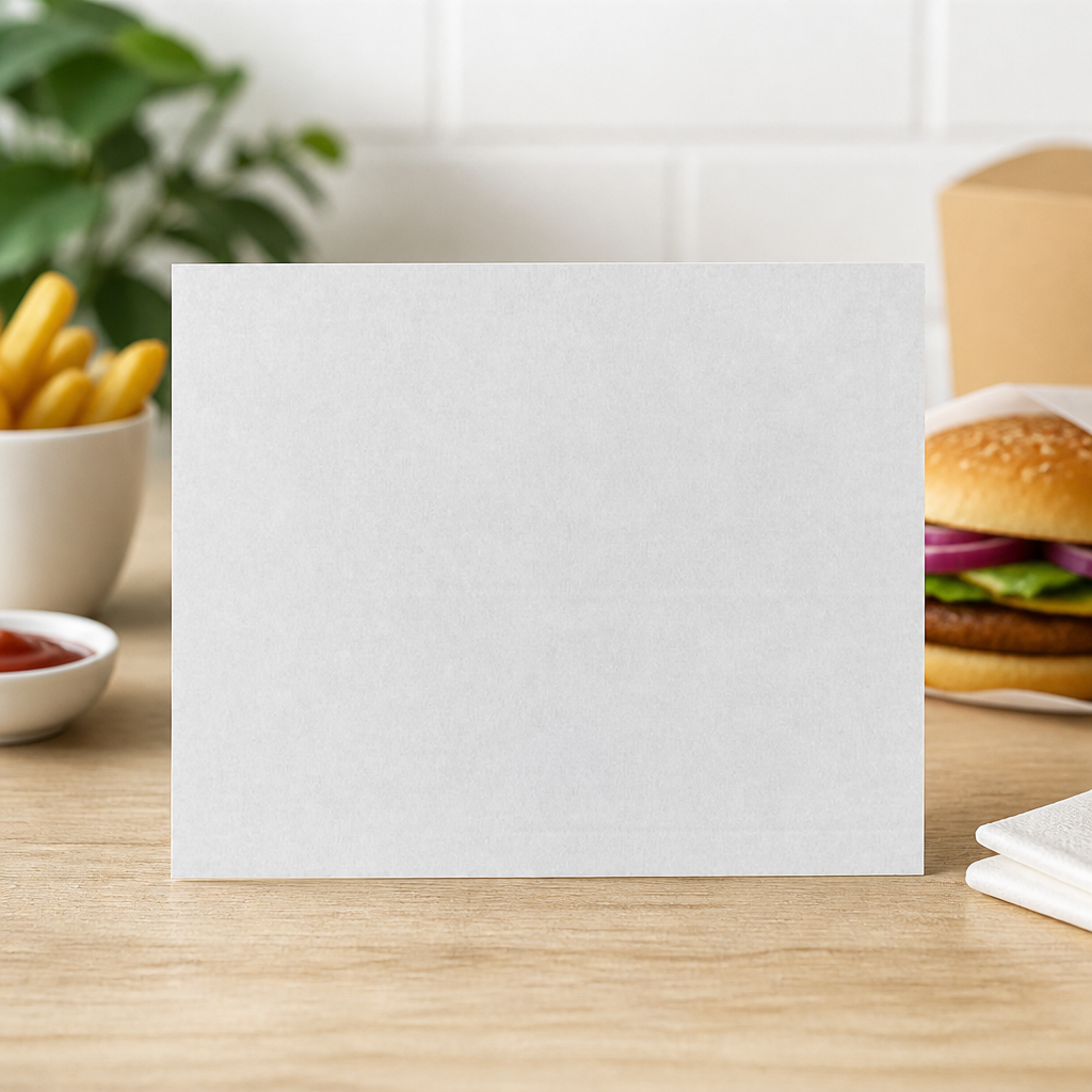 Commercial Greaseproof Paper Burger Wraps 250x200mm 200 Pack