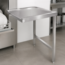 600mm Right Hand Pass Through Commercial Dishwash Table