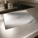 18" Commercial Fryer Lid Replacement Part Silver Finish