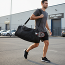 Premium Heavy Duty Quadra Holdall Bag with Detachable Shoulder Strap, Wet Pocket, and Zippered Pockets - Ideal for Sports and Travel