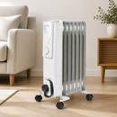 1.5kW Portable Oil Filled Radiator with Castors and 3 Settings