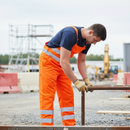 Premium High Visibility Bib and Brace Reg Leg in Hi-Vis Orange for Enhanced Safety and Comfort
