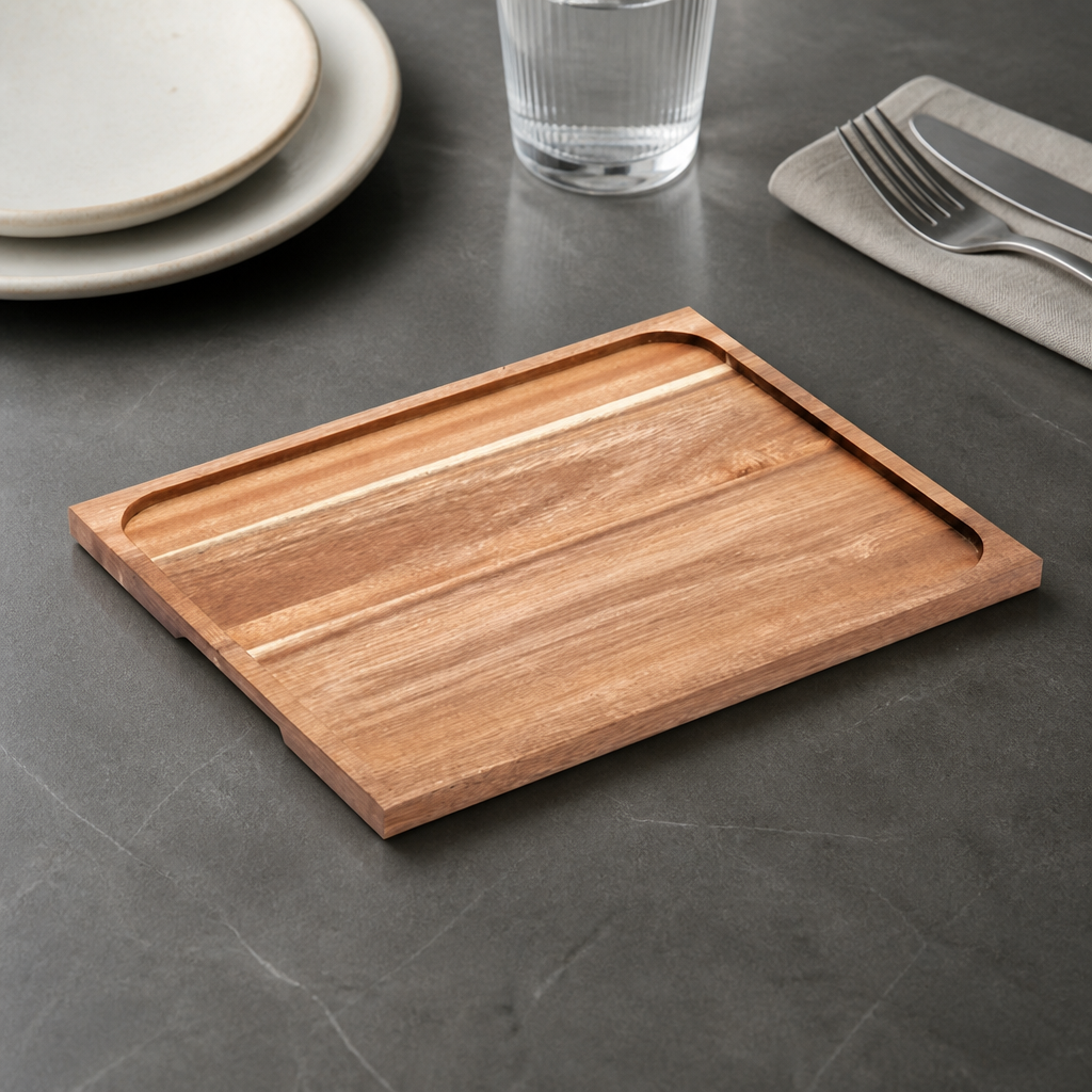 Commercial Acacia Wood Trivet Base 320x320mm 5 Pack