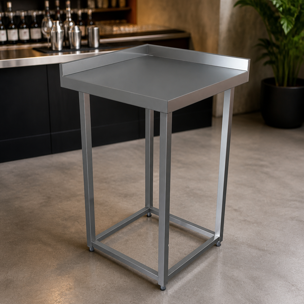 Commercial Modular Bar Corner Section 850mm Stainless Steel