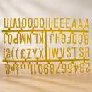 Commercial Peg Board Letter Set 390 Characters Yellow