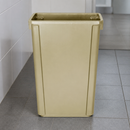60Ltr Commercial Slim Waste Bin Beige for Recycling and General Use
