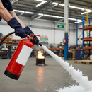 Premium 6 Litre Fluorine Free Foam Fire Extinguisher for Class A and B Fires with Rapid Cooling and Oxygen Supply Cut-Off