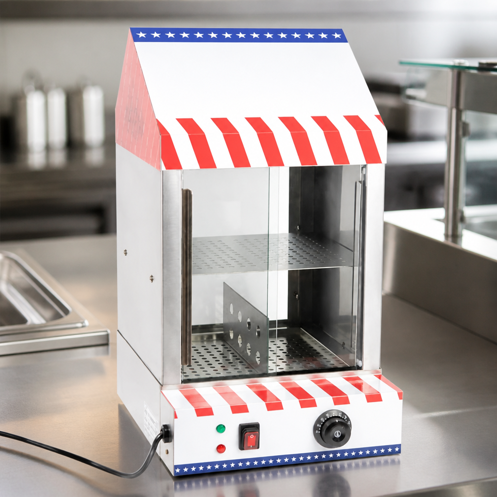 Commercial Hot Dog Warmer 100 Hot Dogs Capacity Stainless Steel